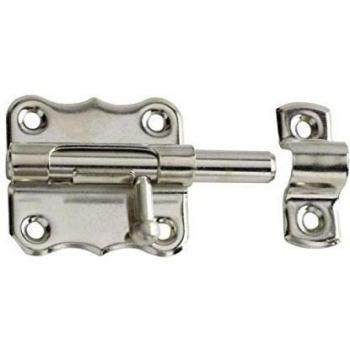 Pasador de Seguridad Wolfpack 384-70 Mm Niquelado para Puertas y Ventanas