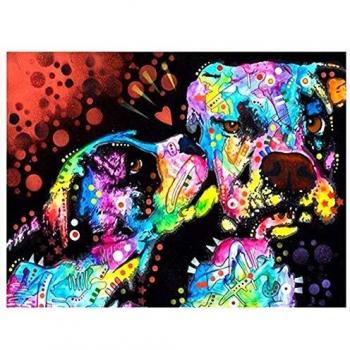 Diamantmalerei Komplettset 5D, 40 cm × 30 cm, Hundethema