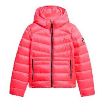 Superdry Women's Hyper Fire Pink Padded Fuji Jacket 2XS