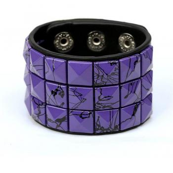 PU-Armband mit Punk-Design und Nageldetails