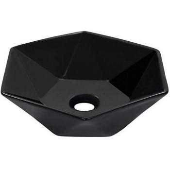 VidaXL Ceramic Black Wash Basin 41x36.5x12 cm
