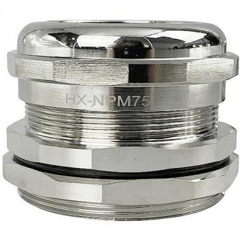 Brass Cable Gland M75 (Nickel Plated)