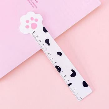 Kawaii Cat Paw Study Ruler Bookmark