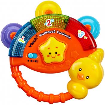 Tambourine Colorée VTech Music Fun – 122 mm x 40 mm, 220 g
