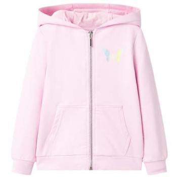 VidaXL Strickpullover Kinder-Kapuzenpullover Hellrosa 92