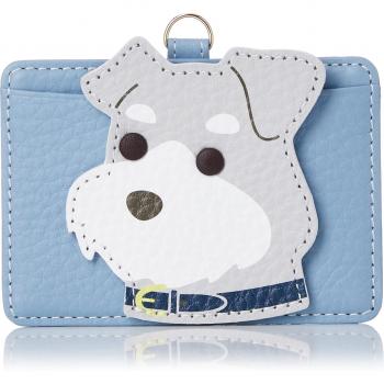 Kitamura PH0713 Blue‑Gray Schnauzer Passport Cover for Women