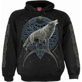 Capo di Stile Lupo Celtico Unisex Felpa XL Nero Spiral Direct