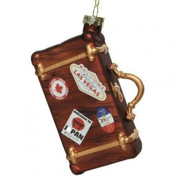 Sticker Festivo per Valigia H.12 Marrone – Albero di Natale