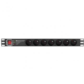 Regleta PDU 19 Lanberg 1U 16A 7x230V 2m