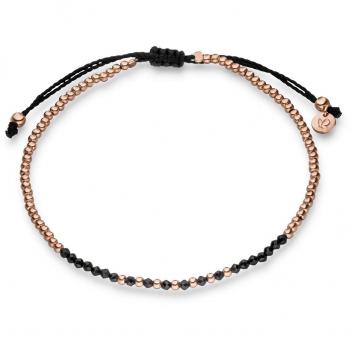 Edelstein‑Glanzstück München: Schwarzer Spinell‑Armkettchen in Sterling & Roségold