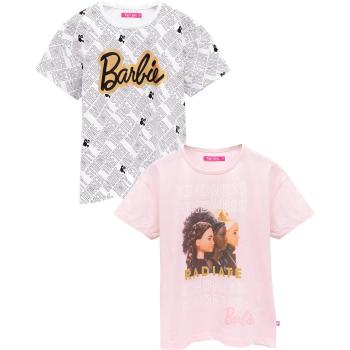 Camisetas de niña Barbie Amistad Fuerte Juntas Unidad y Amor (Pack de 2) 5-6 Años rosa/blanco