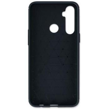 Housse de Protection Realme 6i AVIZAR – Souple, Renforcement des Coins, Carbone Brossé, Bleu Nuit