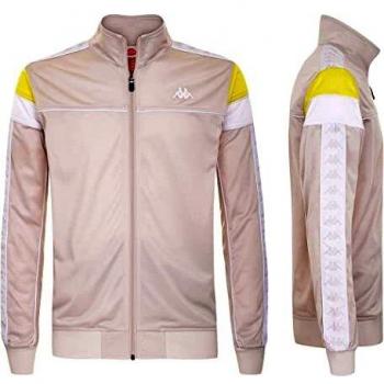 Kappa 222 BANDA MEREZ SLIM GIACCA UOMO TRICOT FELPA GARZATA TUTA UNISEX 303LP60 Taglia XL Grey