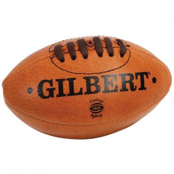 Size 1 Gilbert Mini Rugby Ball – Vintage Tan Leather