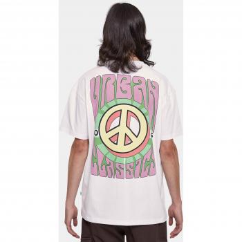 Urban Classics Organic Big Peace Tee T-Shirt weiß in L