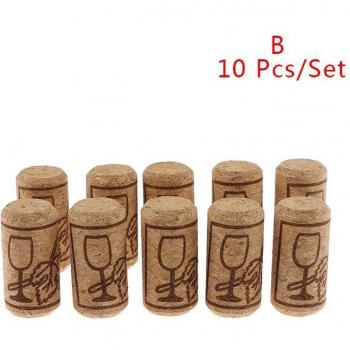 Straight Wood Wine Stopper Pack – 10 Unit Bundle