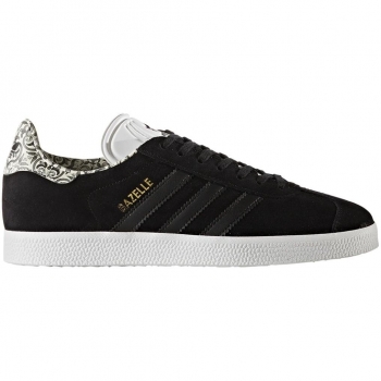 Adidas Gazelle W, Scarpe da Ginnastica Basse Donna, Nero (Core Black/Core Black/Footwear White), 39 EU