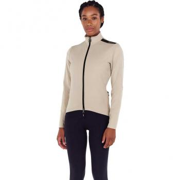 Santini Adapt Multi Damenjacke in Hellbeige & Schwarz – XS – Bodycon-Fit