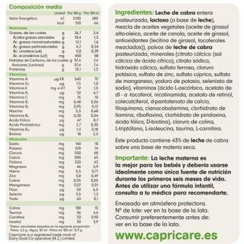 CapriCare Lactantes Goat Milk Formula – 800 g