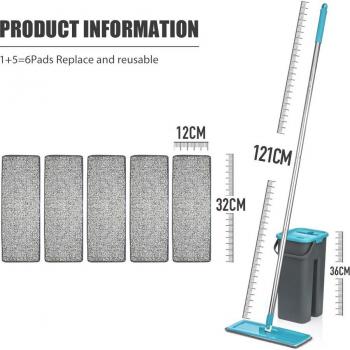 Versatile Flat Mop with Bucket