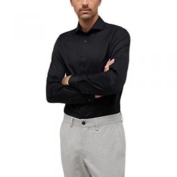Eterna Businesshemd Slim Fit schwarz