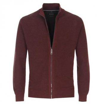 CASAMODA Strickjacke Herren dunkelrot Größe XXL