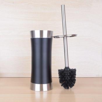 Kit de nettoyage des toilettes en acier inoxépais – Version créative noire (LO528500)