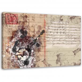 Feeby Art Musicien Beige 60x40 – Peinture Abstraite