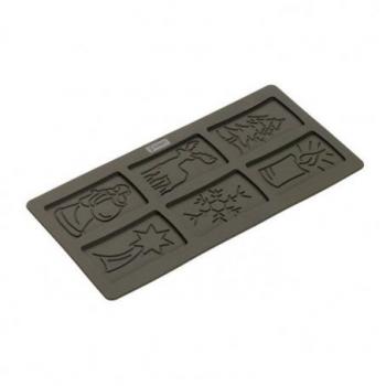 Biscuit Noël Lurch : Kit 6 formes, 15 × 30 cm, ton marron