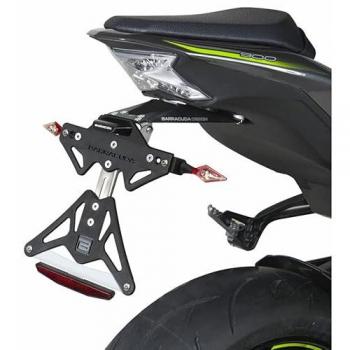Porta Targa Reclinabile Barracuda per Kawasaki Z900 2020-2022 con supporto per frecce originali