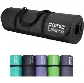 Core Balance Foam Yoga Exercise Mat, Non-Slip, 12mm Extra-Thick