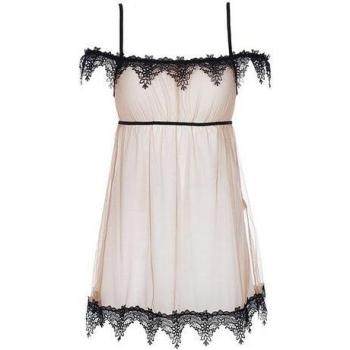 Babydoll mit Spitzenstring, 2-teilig