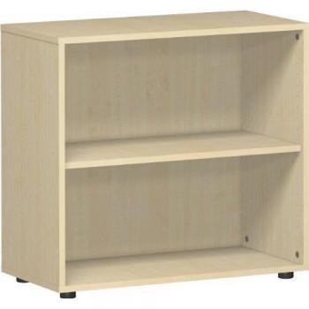 Étagère de rangement PALENQUE, 2 OH, dimensions 800 x 400 x 752 mm, finition ahorn