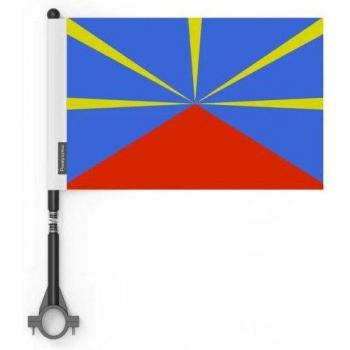Vélo Flag Collection 5‑Pack, 14 × 21 cm, Polyester – Reunion