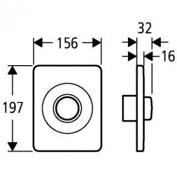 Plaque de recouvrement inox Grohe 43193