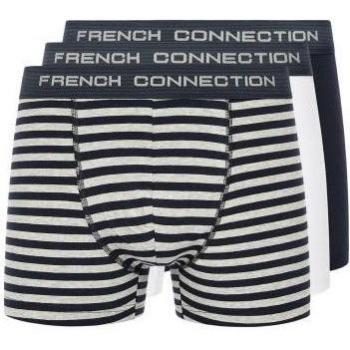 French Connection Men's FC14 Triple Pack Boxer Shorts (B/W)