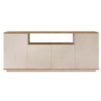 Buffet LOTULA “Beige Nature” – 4 portes, 1 étagère