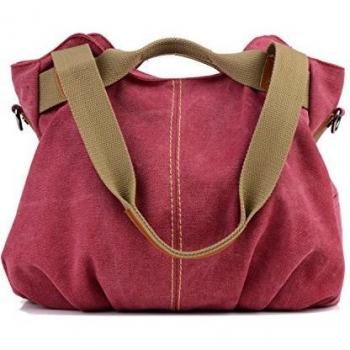 Borsa a mano in tela LOSMILE rossa