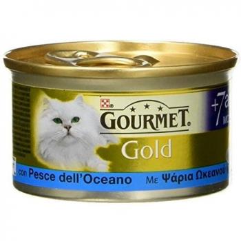 Gourmet Gold Mousse per Gatti Senior al Pesce 85g