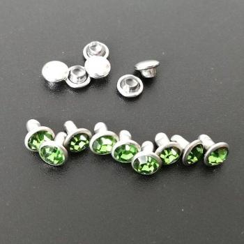 Boutons Crystal Strass 6 mm – Kit 50 pièces
