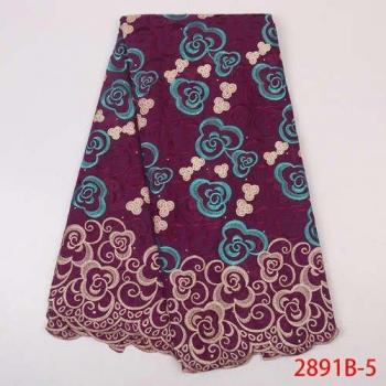 Baumwollspitze mit afrikanischen Motiven, Schweiz – KS2891B-4