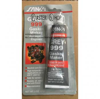 Gris 999 RTV 12x Abro – Sellador de Silicona con Sensor Adhesivo Seguro