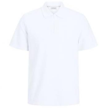 Jack & Jones Benja Poloherren-Shirt Weiß, Regular Fit, 12269338, XL