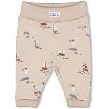 Pantaloni slip-on FeeTee Let's Sail Crema