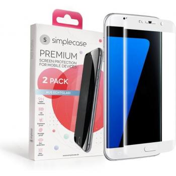 Samsung Galaxy S7 Edge 9H Panzerglas – Fullscreen, 100 % Abdeckung, weiß