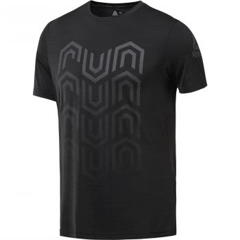 Camiseta Reebok de Hombre, Manga Corta, Color Negro, Talla M