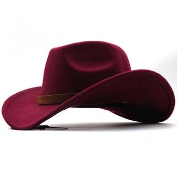 Leather Cloche Church Sombrero Cap