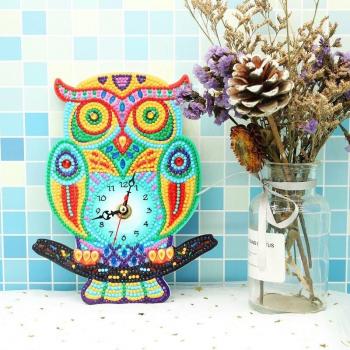 Luminous Diamond Embroidery Mandala Clock