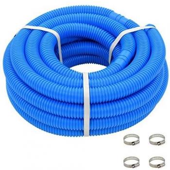 VidaXL Cavo Flessibile per Piscina con Morsetti Blu 38 mm 12 m