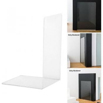 Non-Skid Acrylic Bookends for Books and Stationery